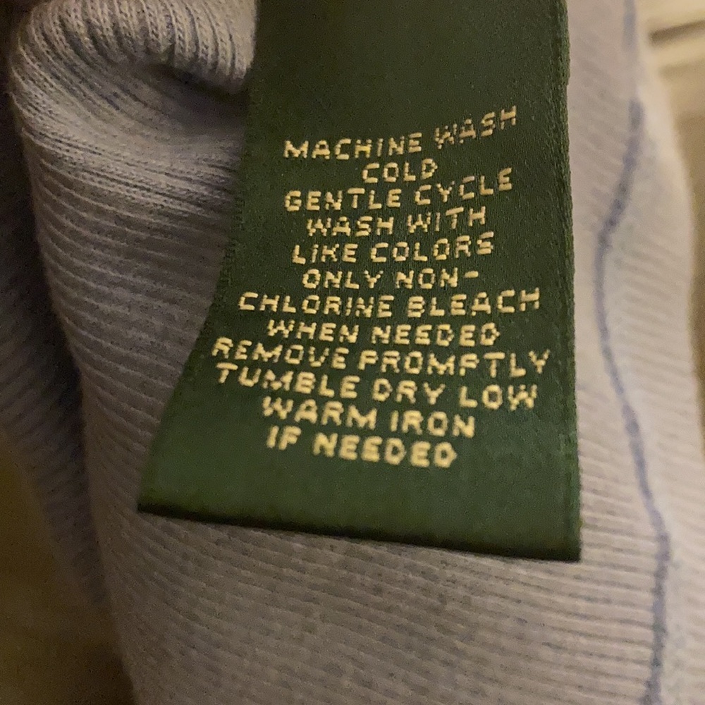 Lauren Ralph Lauren Petite Ribbed Tank Top in Dusty Blue - Picture 6 of 6